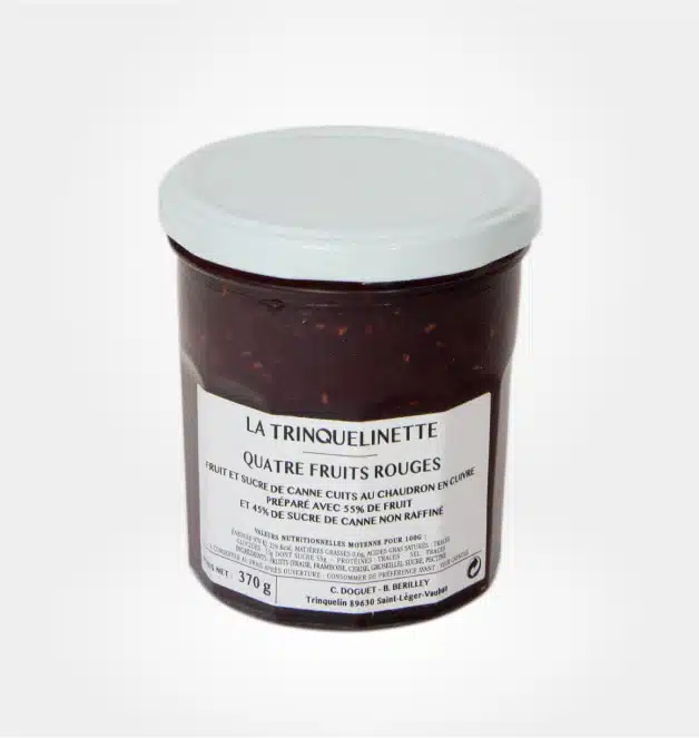 confiture quatre fruits rouges La Trinquelinette