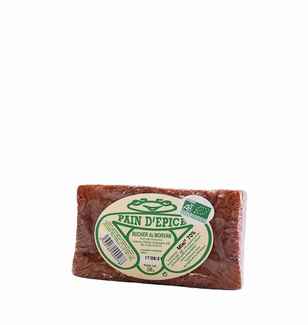 Pain d'épices artisanal du Morvan produit par Les Ruchers du Morvan