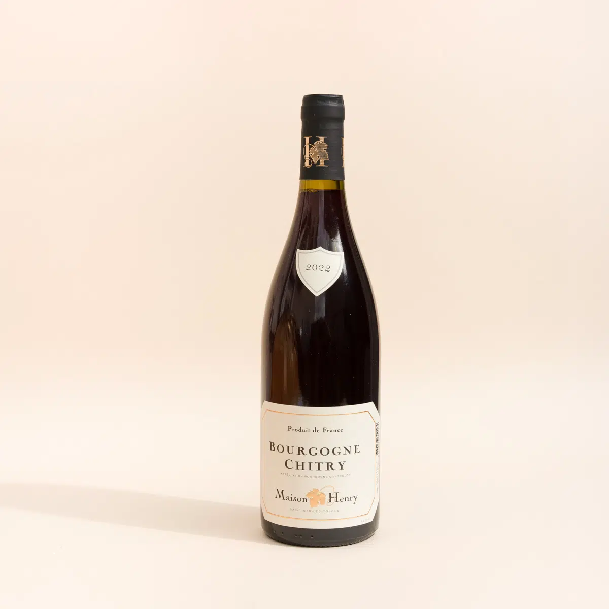 Bouteille de Bourgogne Chitry rouge de la Maison Henry