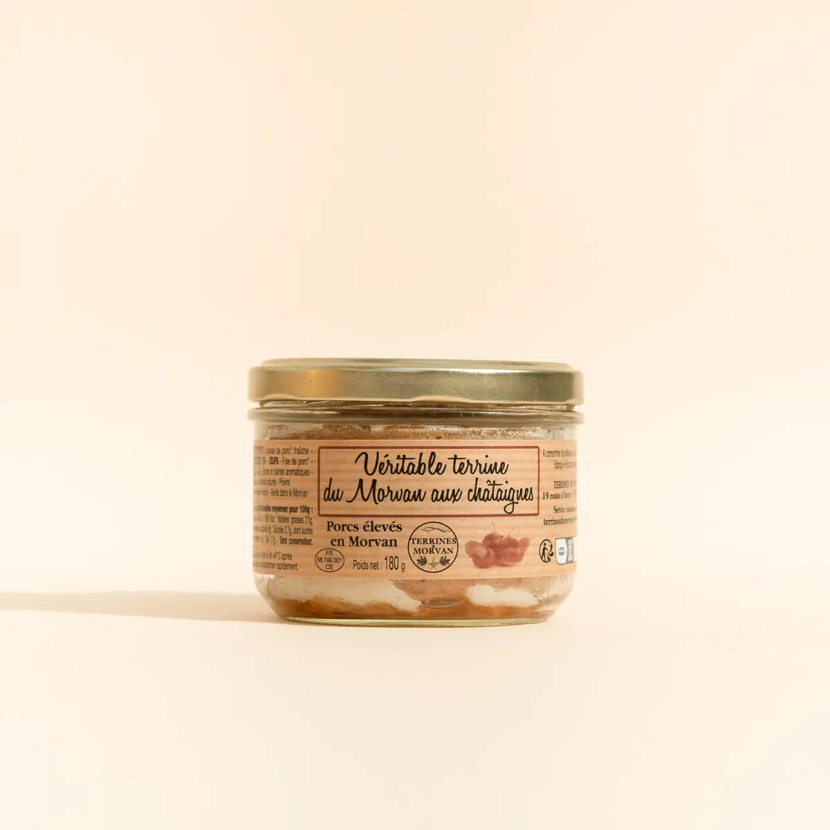 Terrine de du Morvan aux châtaignes fabriquée par les Terrines du Morvan