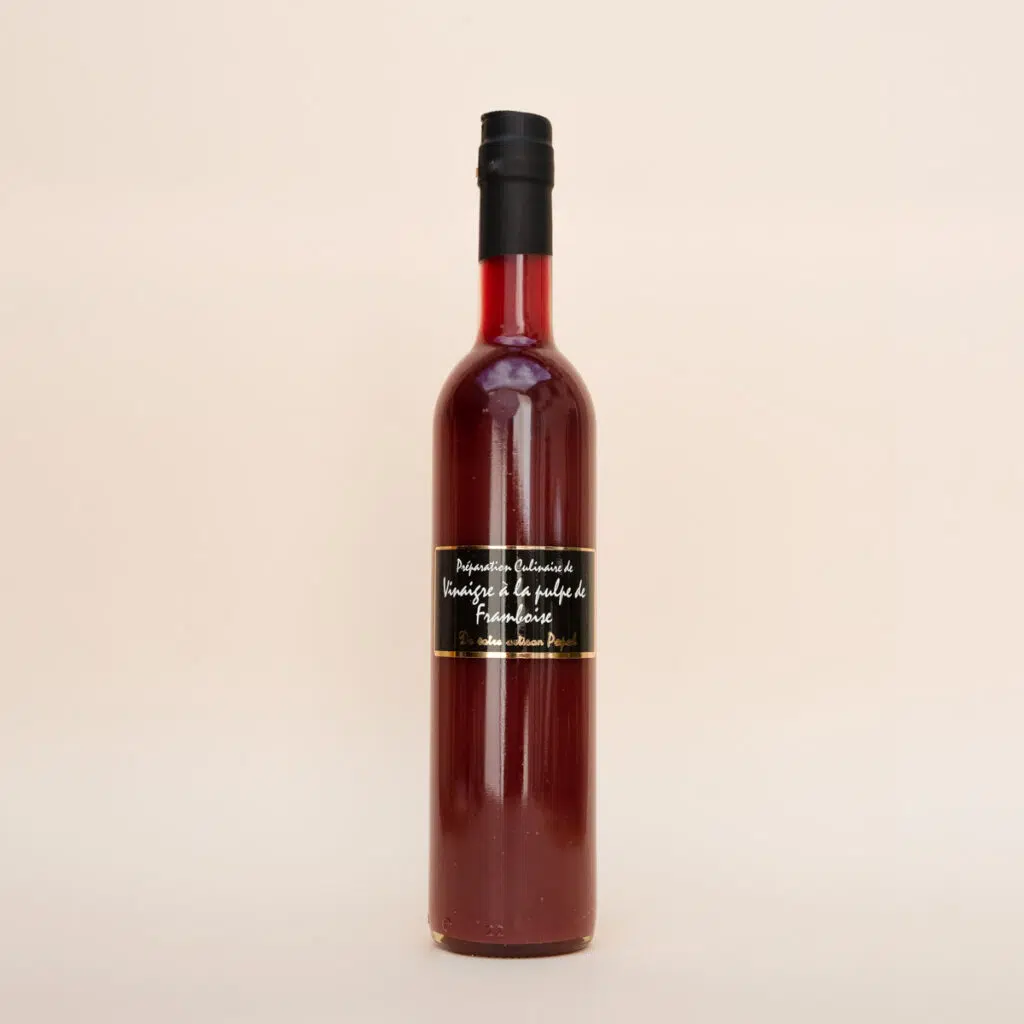 vinaigre-pulpe-framboise Vinaigre à la pulpe de framboise de l'Artisan Popol