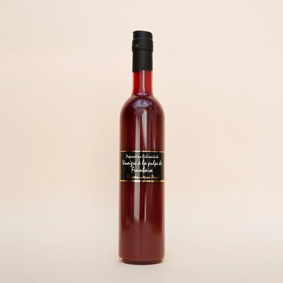 Vinaigre à la pulpe de framboise de l'Artisan Popol